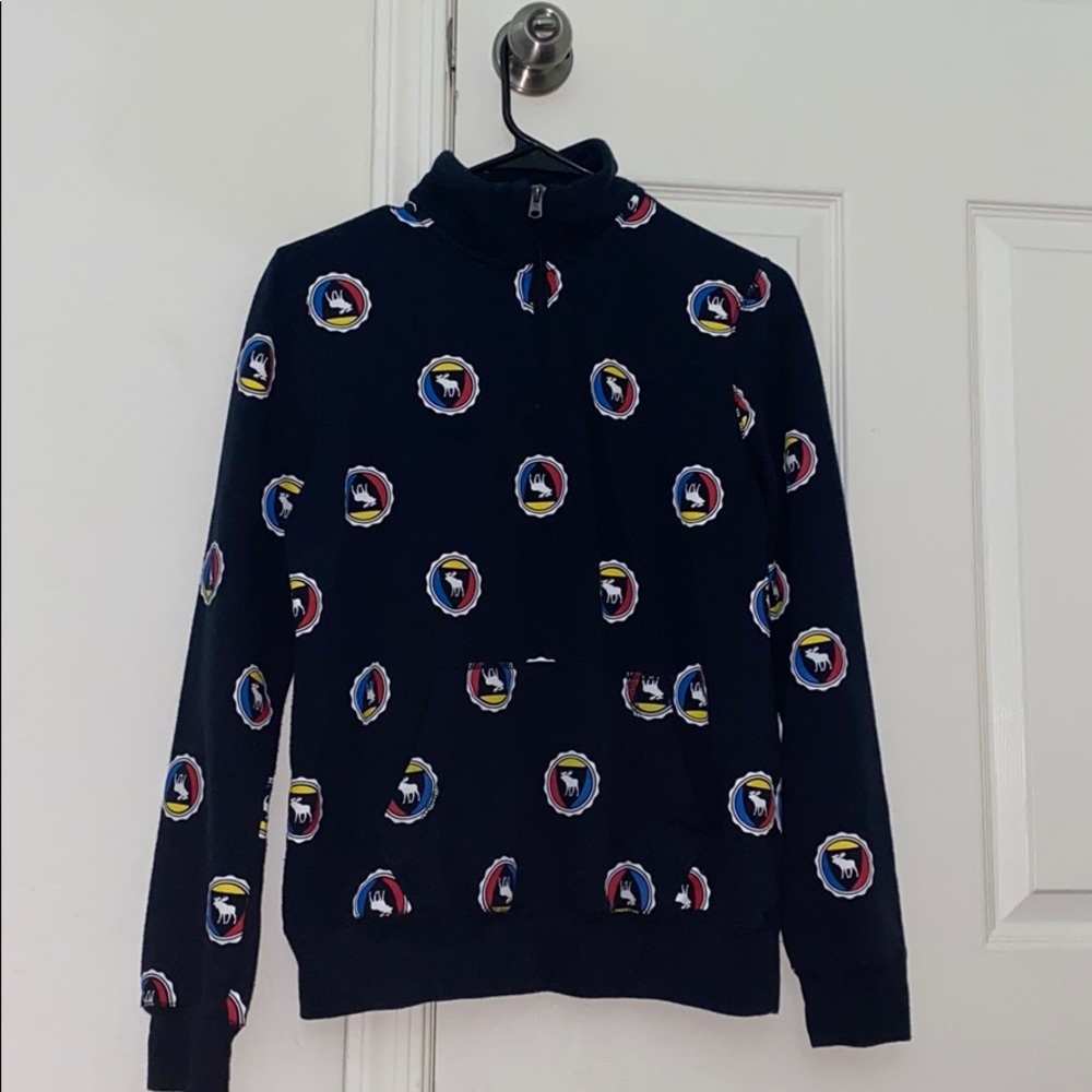 Abercrombie Kids Navy Blue Quarter Zip